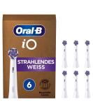 Oral-B io radiant white plug brushes for electric toothbrush 6 pieces oral-B s best tooth cleaning toothbrush attachment for oral-B toothbrushes mailbox-compatible packaging - Buy Online on GoSupps.com