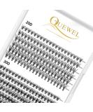 QUEWEL Individual Cluster Lashes - 240 Pieces 0.07D Curl DIY Eyelash Extensions 8-14mm Natural Look Mix 20D+30D - Buy Online on GoSupps.com