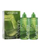 Buy Avizor Alvera Contact Lens Fluid 2x350ml - Clean & Disinfect Soft Lenses Worldwide - Buy Online on GoSupps.com