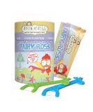 Jack N' Jill Kids Fairy Floss - Eco-Friendly Giraffe Handle Floss - 30 Pack - Easy Slide Recyclable Dental Care - Buy Online on GoSupps.com