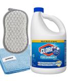 Buy Bleach Liquid Cleaner for Laundry & Bathroom - 121 Oz Bundle with Zvigo Microfiber Towel & Dual-Sided Sponge - International Shipping - Buy Online on GoSupps.com