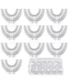Patelai Kids U-Shaped Toothbrush Heads (10 Pcs) with Storage Box - 360 Degree Teeth Cleaning for Children Electric & Manual Toothbrushes - Buy Online on GoSupps.com