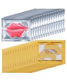 Buy Sulily 30PCS Lip & Under Eye Mask | 24K Gold Gel Eye Patches for Puffy Eyes | Moisturizing Anti-Aging Skincare for Women & Men - Buy Online on GoSupps.com