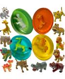 Kids Relaxcation Soap Set with Funny Animals Toys Inside - Lemon, Strawberry, Green Apple, and Rose scents - Moisturizing Children's Skin - Handmade in USA - Collect All 12 Wild Animals Toys - Buy Online on GoSupps.com