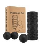 Gornation Fascia Set - 3-Part Massage Kit for Relaxation & Tension Relief | Fascia Roll Peanut & Ball for Enhanced Fitness Performance - Buy Online on GoSupps.com