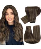 Hetto Treat Remy Hair Extensions - Ash Brown Sew-In Weft #2/8 - 30cm 70g - Real Human Hair with Highlights - Buy Online on GoSupps.com