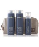 OM4 Hair Care Trio & Travel Bag - Men's Invigorating Shampoo Conditioner & Hair Elixir Set for Ultimate Scalp Conditioning - International Shipping Available - Buy Online on GoSupps.com