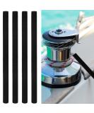 Boat Dock Line Chafe Guards - Set of 4, 24 Inch Removable & Secure Black Rope Chafe Guards - Buy Online on GoSupps.com