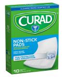 Curad Non-Stick Pads, 3 Inches X 4 Inches 10 Count 3x4 Inch (Pack of 10) - Buy Online on GoSupps.com