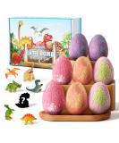 Dino Egg Bath Bomb Gift Set for Kids - Large Easter Eggs with Surprise Dinosaur - Educational Organic Bubble Bath Bombs for Boys and Girls - Buy Online on GoSupps.com