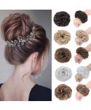 Silk-Co Wavy Soft Bun Hair Part with Rubber Band - Thickening Hair Extensions for Messy Updos - 45g Ash Blond - Buy Online on GoSupps.com