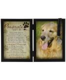 Pawprints Pet Memorial Frame with Pawprints Left by You Poem- Touching Dog Sympathy Gift for Pet Loss Remembrance Frame With Pet Tag - Buy Online on GoSupps.com