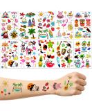 Lomimos Hawaiian Luau Temporary Tattoos - 138pcs for Summer Beach Pool Party (10 Sheets) - Buy Online on GoSupps.com
