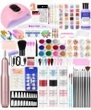 Dijit Acrylic Nail Kit with Lamp, 12 Colors Acrylic Powder Set, Electric Nail Drill & More | Nail Extension Kit for Salon - Buy Online on GoSupps.com