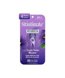 Skintimate Exotic Violet Blooms 4-Blade Disposable Razors - 4 ct | Smooth, Close Shave - Buy Online on GoSupps.com