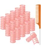 16 Pieces Hair Roller Curlers 1.18 Inch Plastic Hair Curlers with Steel Pintail Comb - Hairdressing Styling for Short and Long Hair - Buy Online on GoSupps.com