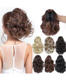 Parxitn 20cm Ponytail Extension - Light Red-Brown Mix Claw Clip Synthetic Hair - 8 Inch Braid - Buy Online on GoSupps.com