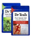 Dr. Teal's Epsom Salt Bath Soak Variety Gift Set - Relaxing Eucalyptus & Spearmint, Revitalizing Rosemary & Mint - 2 Pack (3lbs Each) for Stress Relief & Wellness Therapy - Buy Online on GoSupps.com