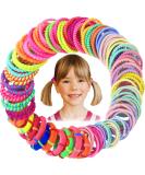 Hanyousheng 100 Pcs Hair Ties Elastic Hair Bands Ponytail Holders 10 Types Multicolor Elastics Hair Ties No Crease Hair Elastics Small Hair Accessories for Baby Girls Infants Toddler - Buy Online on GoSupps.com