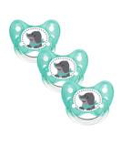 Dentistar Silikon Schnuller 3-Set | Size 1 (0-6 Months) | Tooth & Jaw-Friendly BPA-Free Pacifiers | Made in Germany | Mole Mint - Buy Online on GoSupps.com
