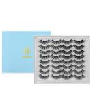 DYSILK 16 Pairs 6D Mink False Eyelashes 4 Styles | Natural & Dramatic Makeup | Wispy Volume | Reusable Handmade Lashes - Pack of 1 - Buy Online on GoSupps.com