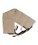 Linseed 7-Chamber Pillow with Band - 65x15 Raw White Heat Cushion for Back & Loin Relief - Buy Online on GoSupps.com