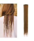 Handmade 24-Inch Dsoar Synthetic Dreadlock Extensions - 0.6cm Thin 20 Strand Crochet Hair for Hip-Hop Style - Color 27# - Buy Online on GoSupps.com