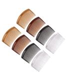 8-Piece French Side Combs Set - PROUSKY Strong Hold Hair Clips for Women - Plastic Twist Decorative Hair Combs - Bridal Wedding Veil Accessories - Buy Online on GoSupps.com