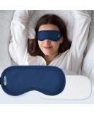 Castor Oil Pack for Eyes - Reusable Eye Mask for Eyelash & Eyebrow Growth | Adjustable Cotton Pad (Navy Blue - Buy Online on GoSupps.com