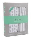 Ely's & Co. Waterproof Bassinet Sheet 2 Pack - Taupe Splash & Stripes - 32 X16 X3 - Unisex for Baby Boy and Girl - Buy Online on GoSupps.com