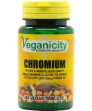 Veganicity Chromium 200mcg 60 Tablets for Metabolism Health - Vegan Supplement - Buy Online on GoSupps.com