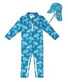 weVSwe Baby Boy Swimsuit UPF 50+ Sun Protection Rash Guard with Crotch Zipper | Palm Tree Design | 18-24 Months - Buy Online on GoSupps.com