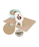 Premium Double Layer Large Cat Litter Mat - Scatter Control & Waterproof - L Biege - Buy Online on GoSupps.com