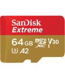 SanDisk 64GB Extreme microSDXC UHS-I Memory Card - Up to 160MB/s, C10, U3, V30, 4K, A2 - SDSQXA2-064G-GN6MA - Buy Online on GoSupps.com