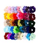 20 Pieces Velvet Hair Scrunchies | Colorful Elastic Hair Ties for Girls & Women | Premium Hair Accessories - Buy Online on GoSupps.com