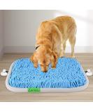 Buy LAMMWEK 17 x 21 Sniffing Carpet for Dogs - Washable Intelligence Toys with Suction Cups - Blue | International Shipping Available - Buy Online on GoSupps.com