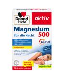 Double Heart Magnesium 500 - High Dose Sleep Support with Lemon Balm & Lavender Oil - 100 Depot Tablets for Muscle Function - Buy Online on GoSupps.com