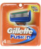 Gillette Fusion Razor Blades - Pack of 4 - Buy Online on GoSupps.com