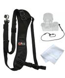 Adjustable Ergonomic Camera Sling Strap with Quick Release and Safety Tether - Compatible with Canon, Fujifilm, Nikon, Olympus, Panasonic, Pentax, Sony Cameras - Buy Online on GoSupps.com