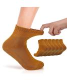 Wide Non-Skid Grip Socks for Lymphedema Swollen Feet - 3 Pairs (Apricot) - Buy Online on GoSupps.com