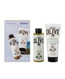 Korres Olive & Sea Salt Personal Care Set | Vegan Shower Gel & Bodymilk for Men & Women | International Shipping - Buy Online on GoSupps.com