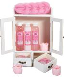 Brubaker Cosmetics 10-Part Vegan Bathing & Care Gift Set - Cherry Blossoms & Rice Milk - Vintage Beauty Cabinet - Buy Online on GoSupps.com