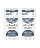 Schmidt's Aluminum Free Natural Deodorant for Women and Men, Charcoal & Magnesium with 24 Hour Odor Protection, Certified Natural, Vegan, Fresh, 2.65 Oz, Pack of 2 Fresh 2.65 Ounce (Pack of 2) - Buy Online on GoSupps.com
