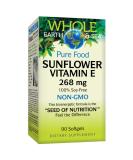 Whole Earth  Sea from Natural Factors Sunflower Vitamin E 400 IU Whole Food Supplement Vegan and Gluten Free 90 softgels (90 servings) - Buy Online on GoSupps.com