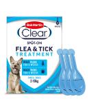 Bob Martin Clear Spot On Flea Treatment for Small Dogs (2-10kg) - Kills Fleas & Ticks (3 Pipettes) Small Dogs Clear Treatment - Buy Online on GoSupps.com
