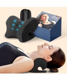 Neck & Shoulder Relaxer with Magnetic Therapy | Pain Relief Chiropractic Pillow | Cervical Traction Device for TMJ Headache | Spine Alignment | Black - Buy Online on GoSupps.com