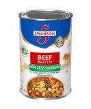 Swanson 50% Less Sodium Beef Broth, 14.5 oz. Can - Buy Online on GoSupps.com