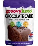 Groovy Keto Chocolate Cake / Cupcake Mix | Low Carb | Keto Friendly | Sugar Free | Only 1g Net Carbs Per slice | Keto Baking Mix Diabetic Friendly - 260g Pouch Chocolate 260 g (Pack of 1) - Buy Online on GoSupps.com