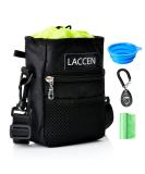 LACCEN Dog Training Treat Pouch with Poop Bag, Collapsible Bowl & Clicker - Adjustable Waistband for Women Men - Black - Buy Online on GoSupps.com