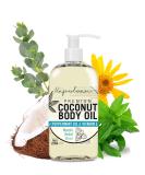 Massage Body Oil for Muscle Relief - Arnica Peppermint & Rosemary | 8oz Pain Relief & Full Body Massage - Buy Online on GoSupps.com